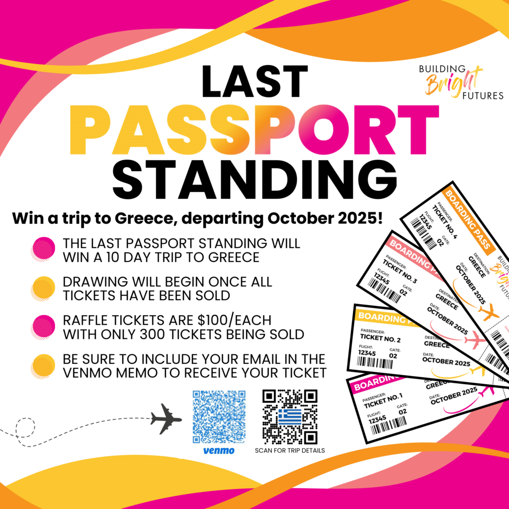 Last Passport Standing raffle trip to Greece poster