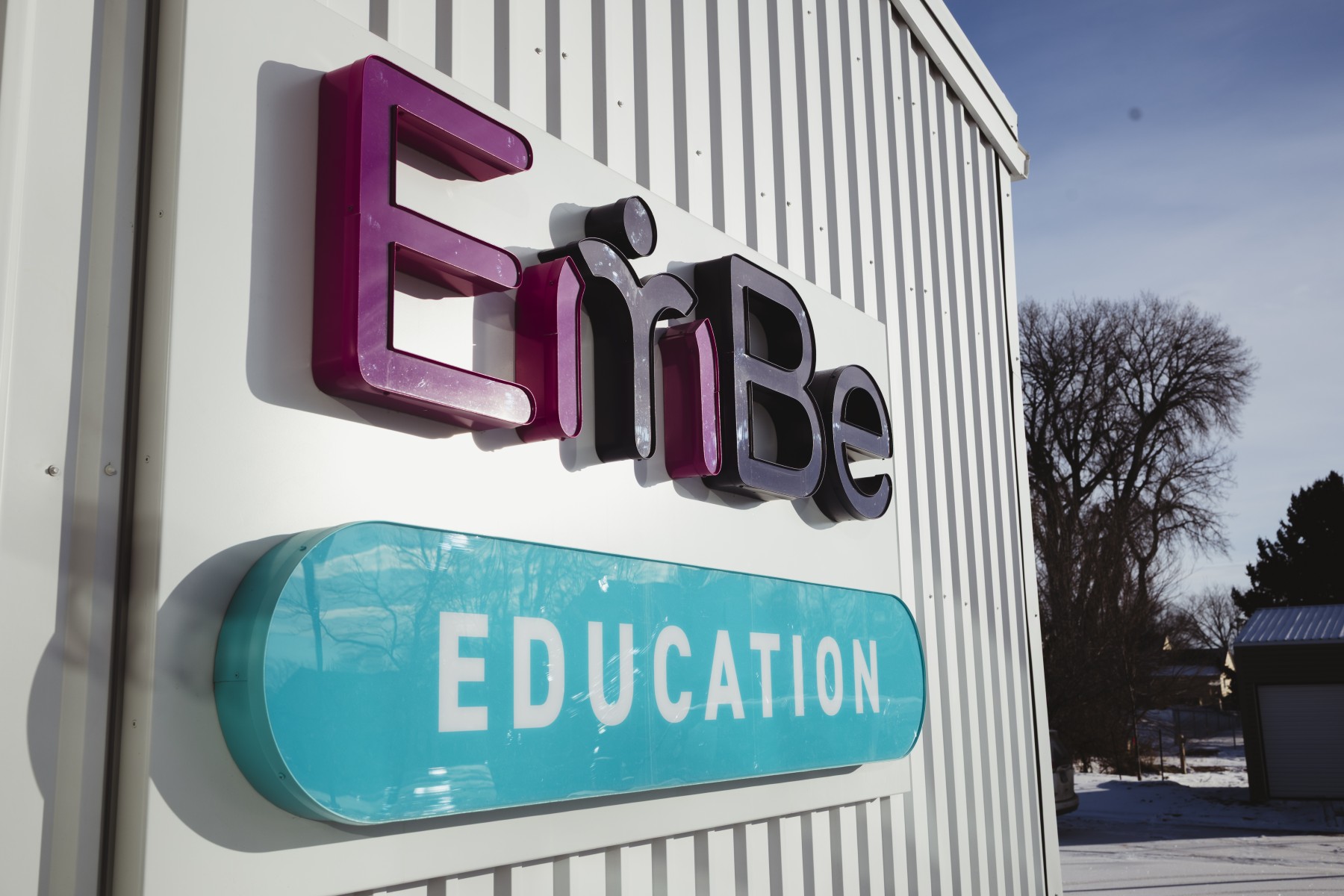 Eribe Education sign on building exterior