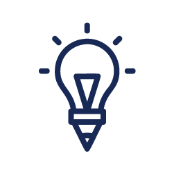 Simple light bulb icon illustration
